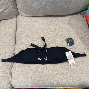 New Michael Kors Black Bikini Swim Top
